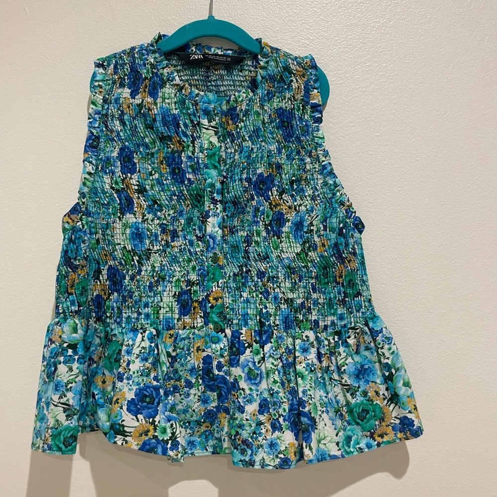 Zara floral shirt
